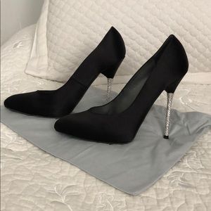 Stuart Weitzman Stillettos w/ heel embellish
